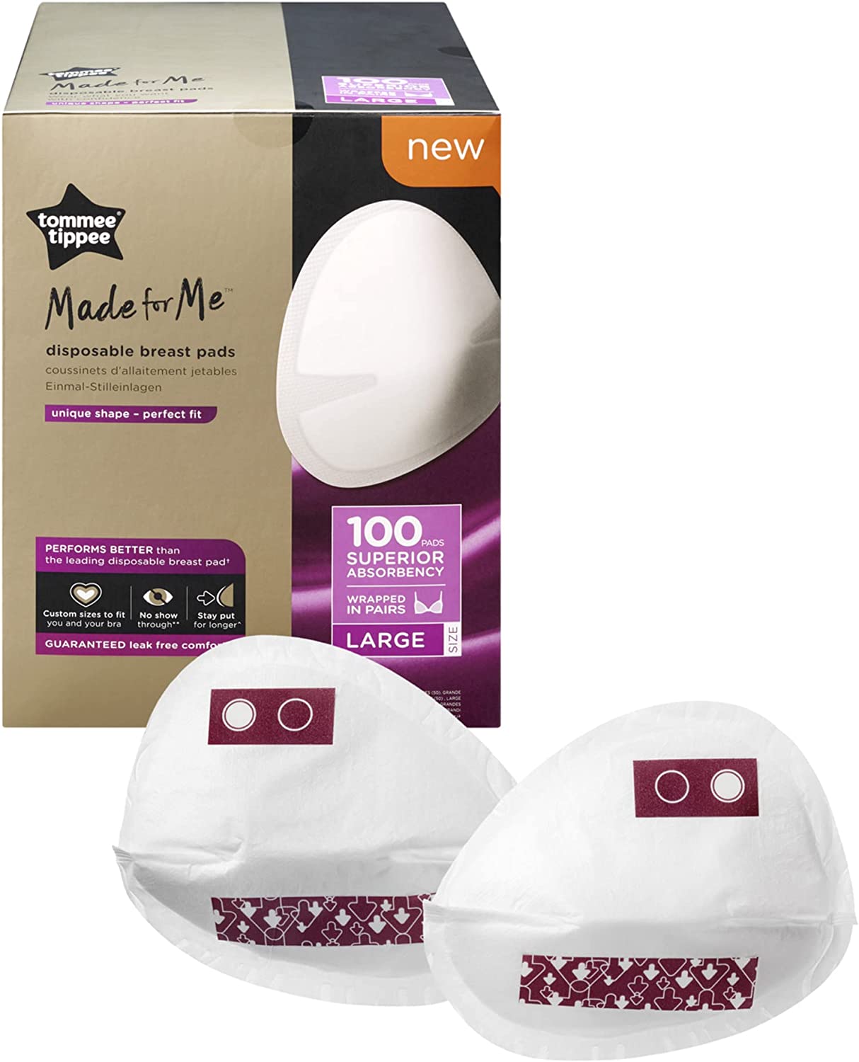 Tommee Tippee Made for Me Daily Disposable Breast Pads, Soft, Absorben –  Precious Little One