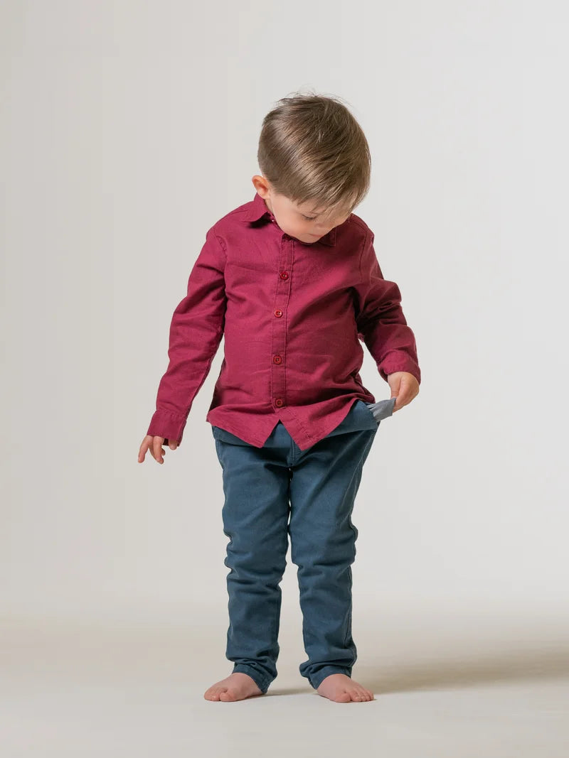 boys burgundy shirt