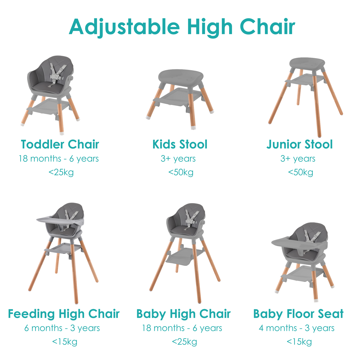 Clair De Lune-6in1 High Chair