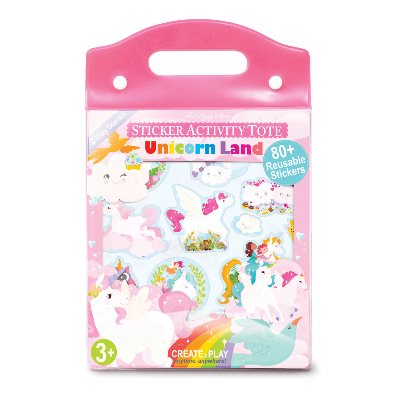 Unicorn Land Sticker Activity Tote