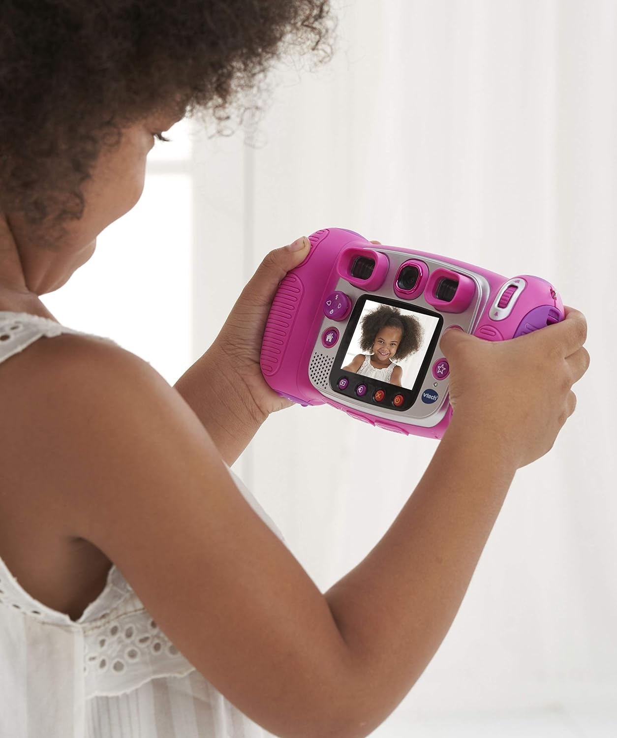 VTech Kidizoom Duo Camera 5.0, Kids 5MP Camera with Colour Display, For Photos, Selfies & Videos, 4X Digital Zoom, Games, Photo Editing & Effects, for Infants aged 3, 4, 5, 6, 7 + years, Pink