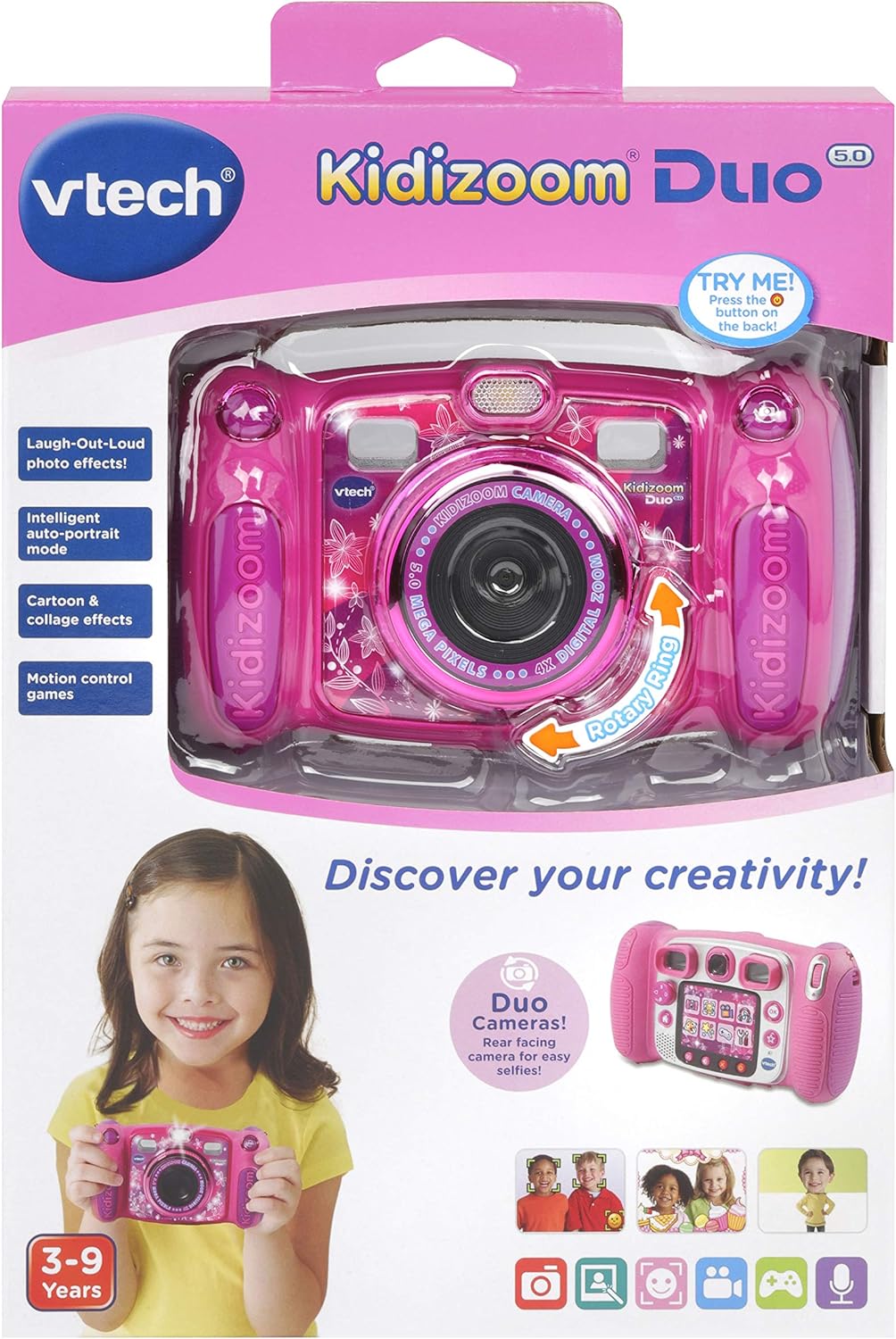 VTech Kidizoom Duo Camera 5.0 Kids 5MP Camera with Colour Display Fo Precious Little One Trading Limited