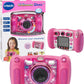 VTech Kidizoom Duo Camera 5.0, Kids 5MP Camera with Colour Display, For Photos, Selfies & Videos, 4X Digital Zoom, Games, Photo Editing & Effects, for Infants aged 3, 4, 5, 6, 7 + years, Pink