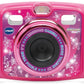 VTech Kidizoom Duo Camera 5.0, Kids 5MP Camera with Colour Display, For Photos, Selfies & Videos, 4X Digital Zoom, Games, Photo Editing & Effects, for Infants aged 3, 4, 5, 6, 7 + years, Pink