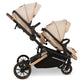 My Babiie MB33 Tandem Pushchair with 2 Infant Carriers - Giraffe