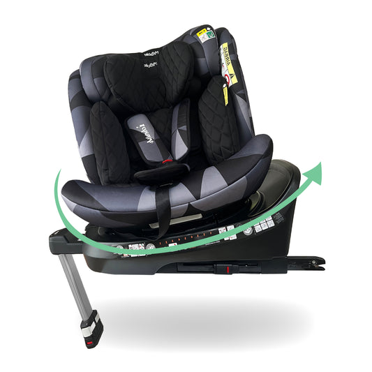 My Babiie MBCSSPIN i-Size (40-150cm) Spin Car Seat - Dani Dyer Black Geo