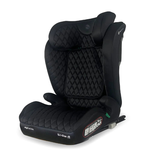 My Babiie MBCS23 i-Size (100-150cm) High Back Booster Car Seat - Billie Faiers Quilted Black