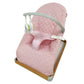 My Babiie Dani Dyer Pink Plaid Baby Bouncer