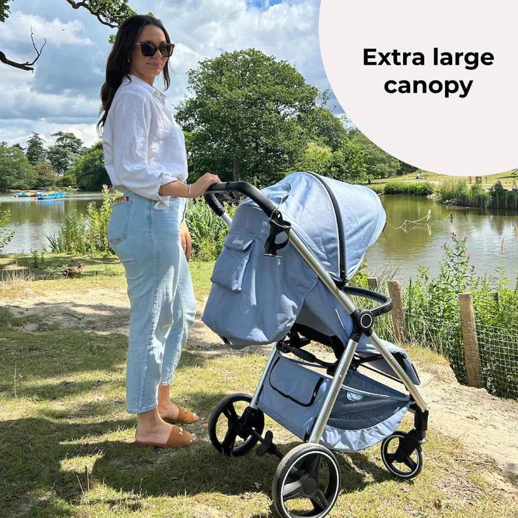 My Babiie MB160 Pushchair - Blue Plaid