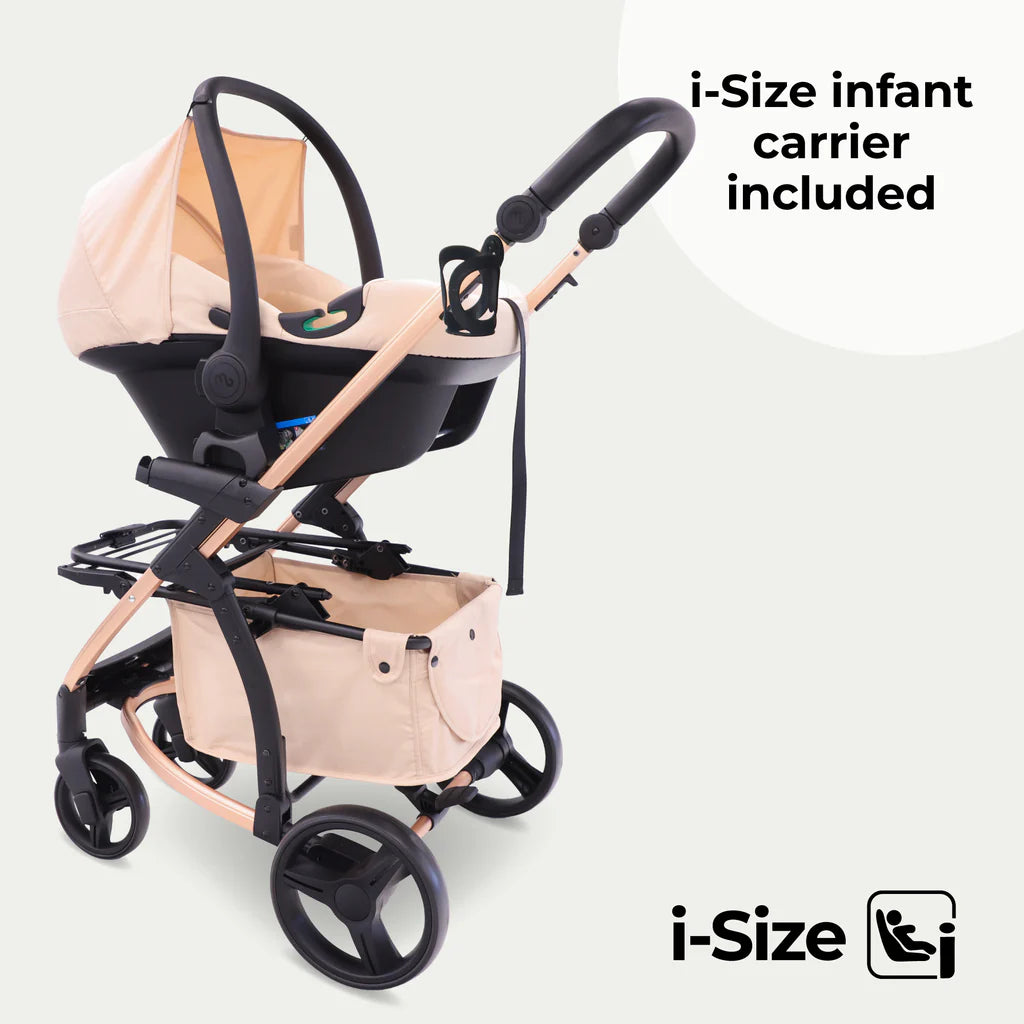 MB200i 3-in-1 Travel System with i-Size Car Seat - Blush