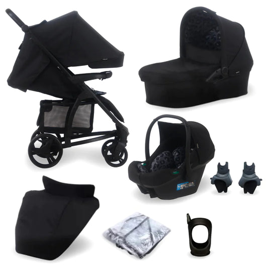 My Babiie MB200i 3-in-1 Travel System with i-Size Car Seat - Dani Dyer Black Leopard