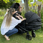 My Babiie MB33 Dani Dyer Black Leopard Tandem Pushchair