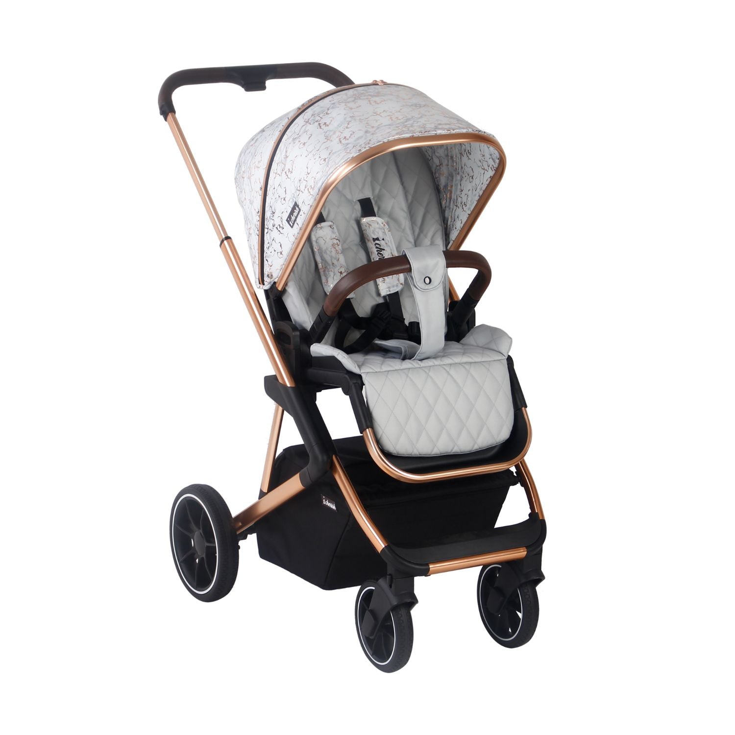 Grey and rose store gold pram