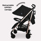 My Babiie MB51 Billie Faiers Rose Gold Black Quilted Stroller