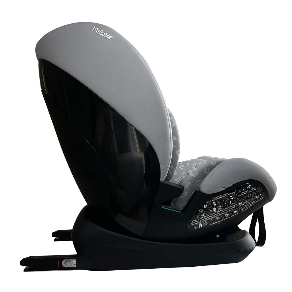 My Babiie MBCS123 i-Size (76-150cm) Car Seat - Dani Dyer Grey Leopard