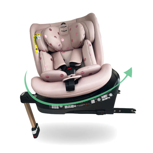 My Babiie MBCSSPIN i-Size (40-150cm) Spin Car Seat - Samantha Faiers Pink Polka