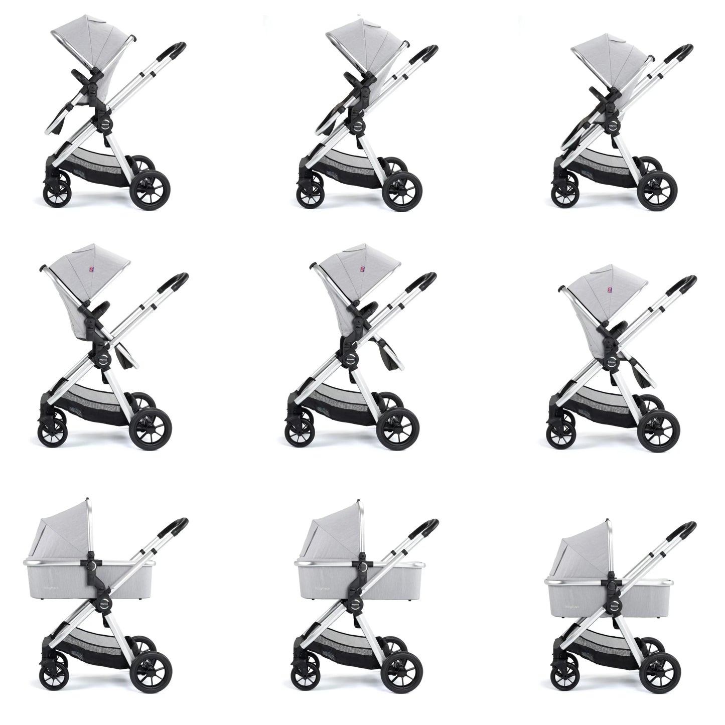 Memore V2 Travel System 13 Piece Coco i-Size with Base - Silver