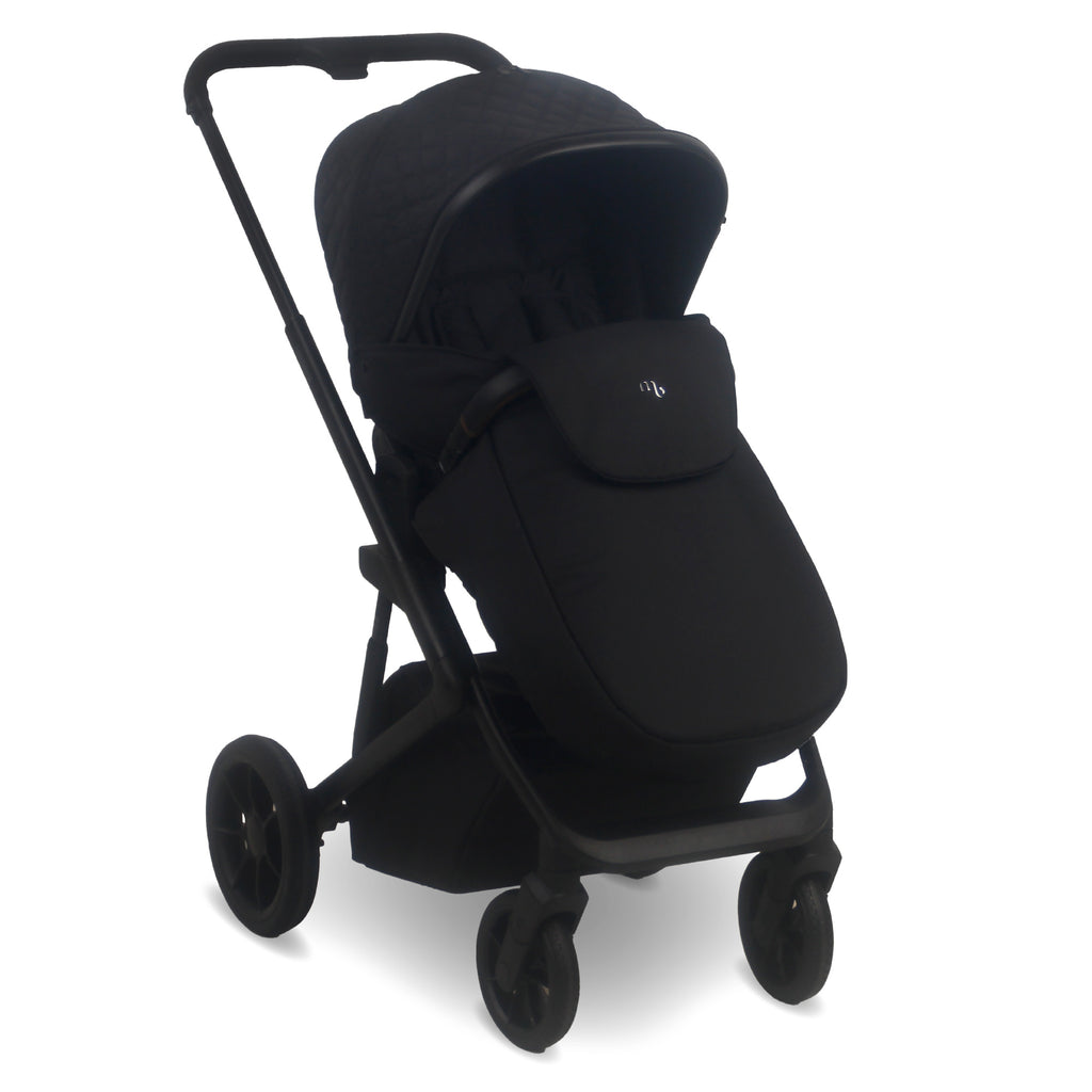 My Babiie MB500 3-in-1 Travel System with Base - Obsidian Black