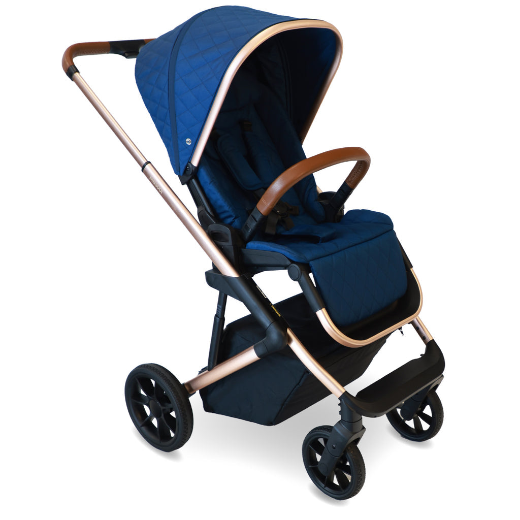 My Babiie MB500 3-in-1 Travel System with Base - Opal Blue