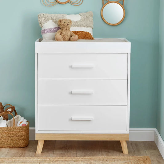 Mona Nursery Chest Changer – White