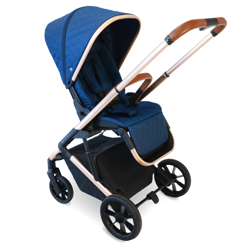 My Babiie MB500 3-in-1 Travel System with Base - Opal Blue