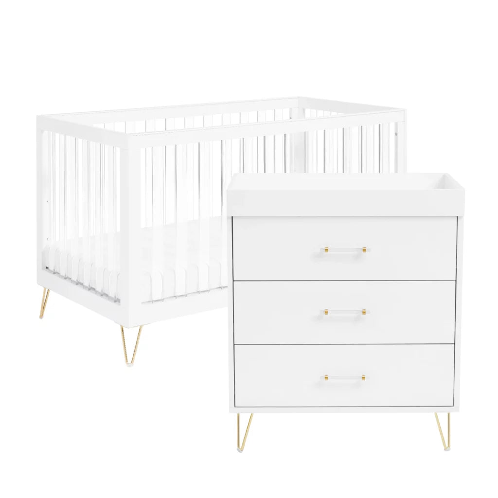 Kimi XL Acrylic 2 Piece Nursery Set