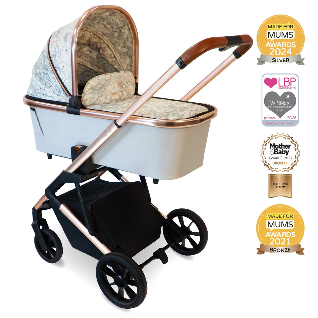 MB500 3-in-1 Travel System with Base - Rose Gold Marble