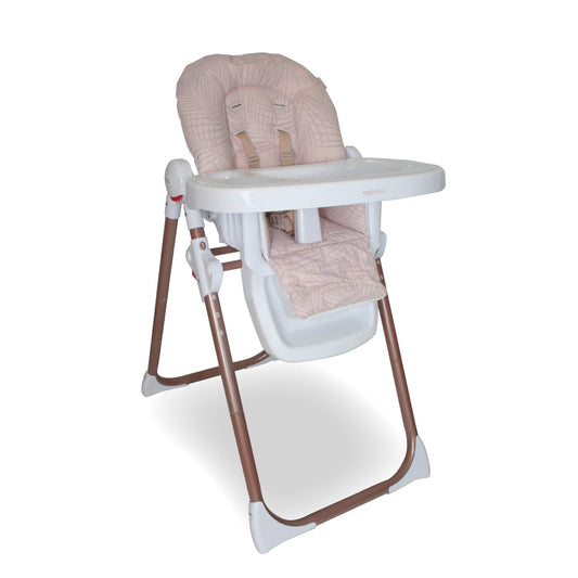 My Babiie Premium Highchair-Rose Gold Blush Tropical