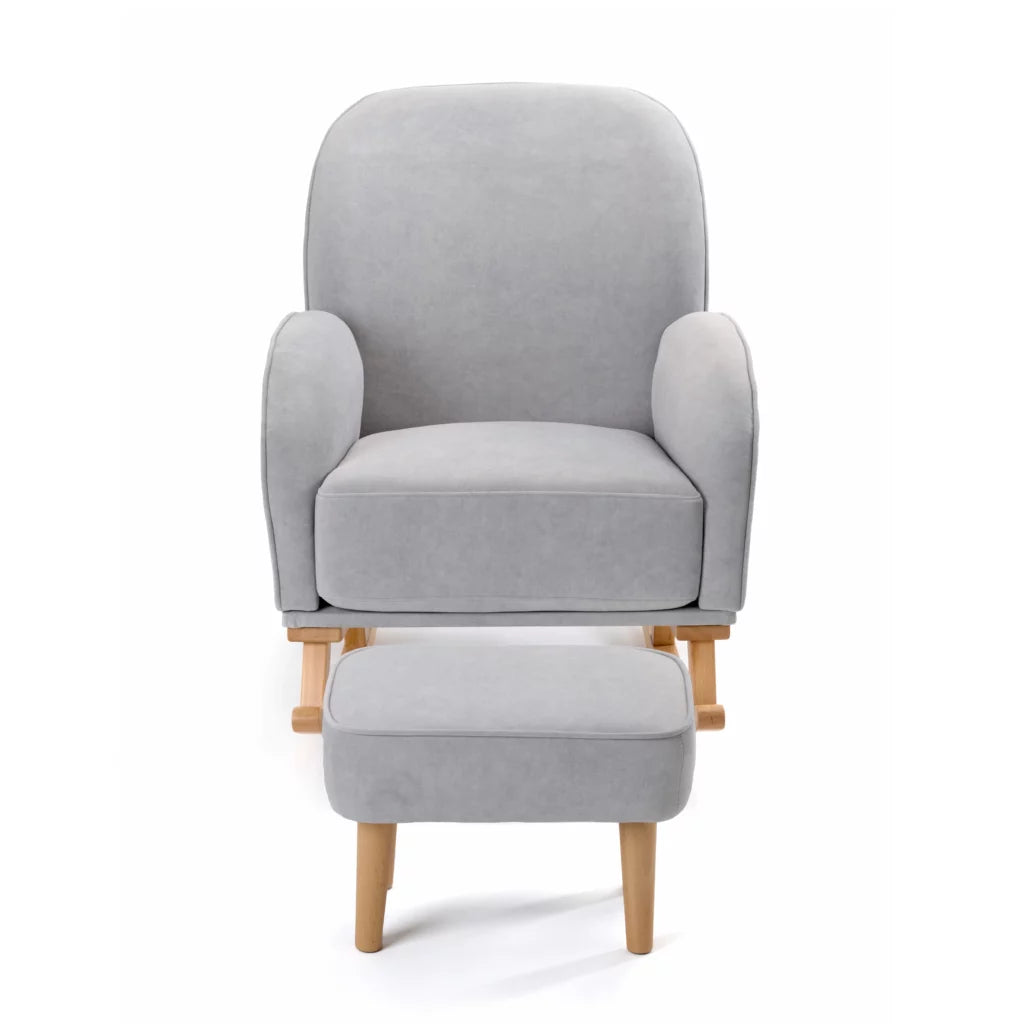 Freya Nursing Chair with Footstool – Grey