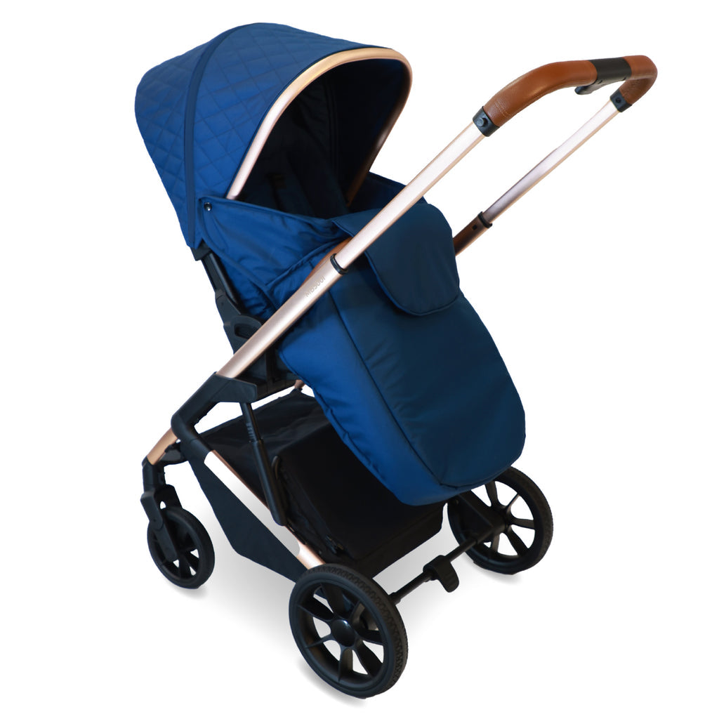 My Babiie MB500 3-in-1 Travel System with Base - Opal Blue