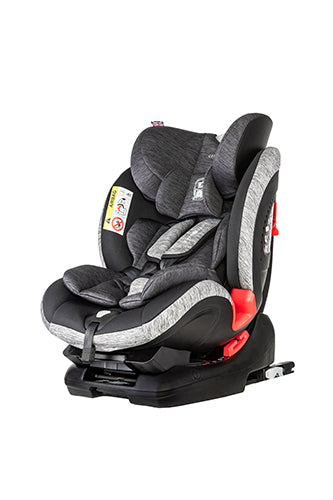 Arthur Group 0+/1/2/3 Child Car Seat - Black/Grey