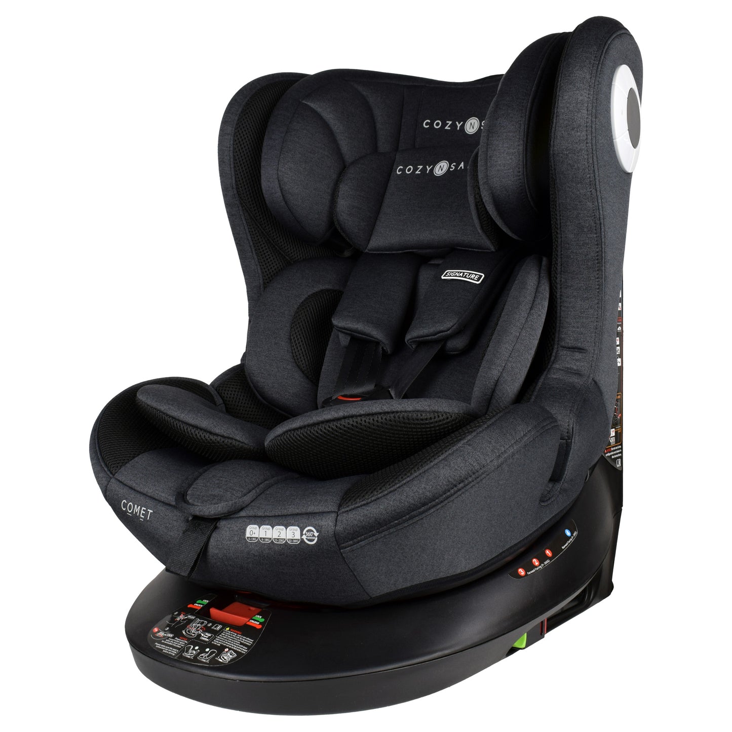 Comet 360° Group 0+/1/2/3 Child Car Seat - Graphite