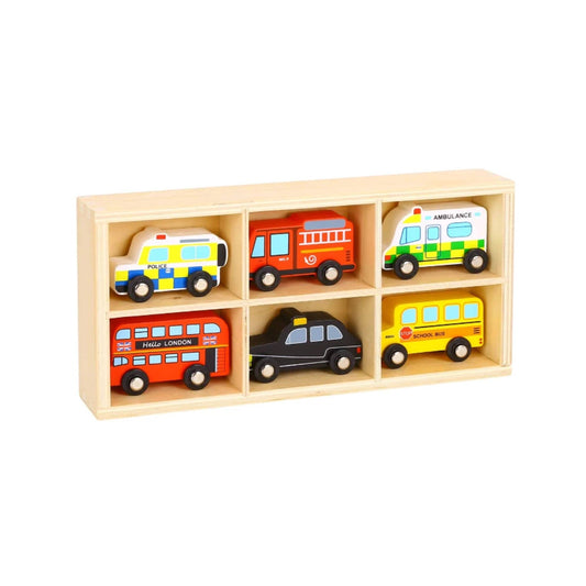 Wooden Toy Car Set - Great Gift