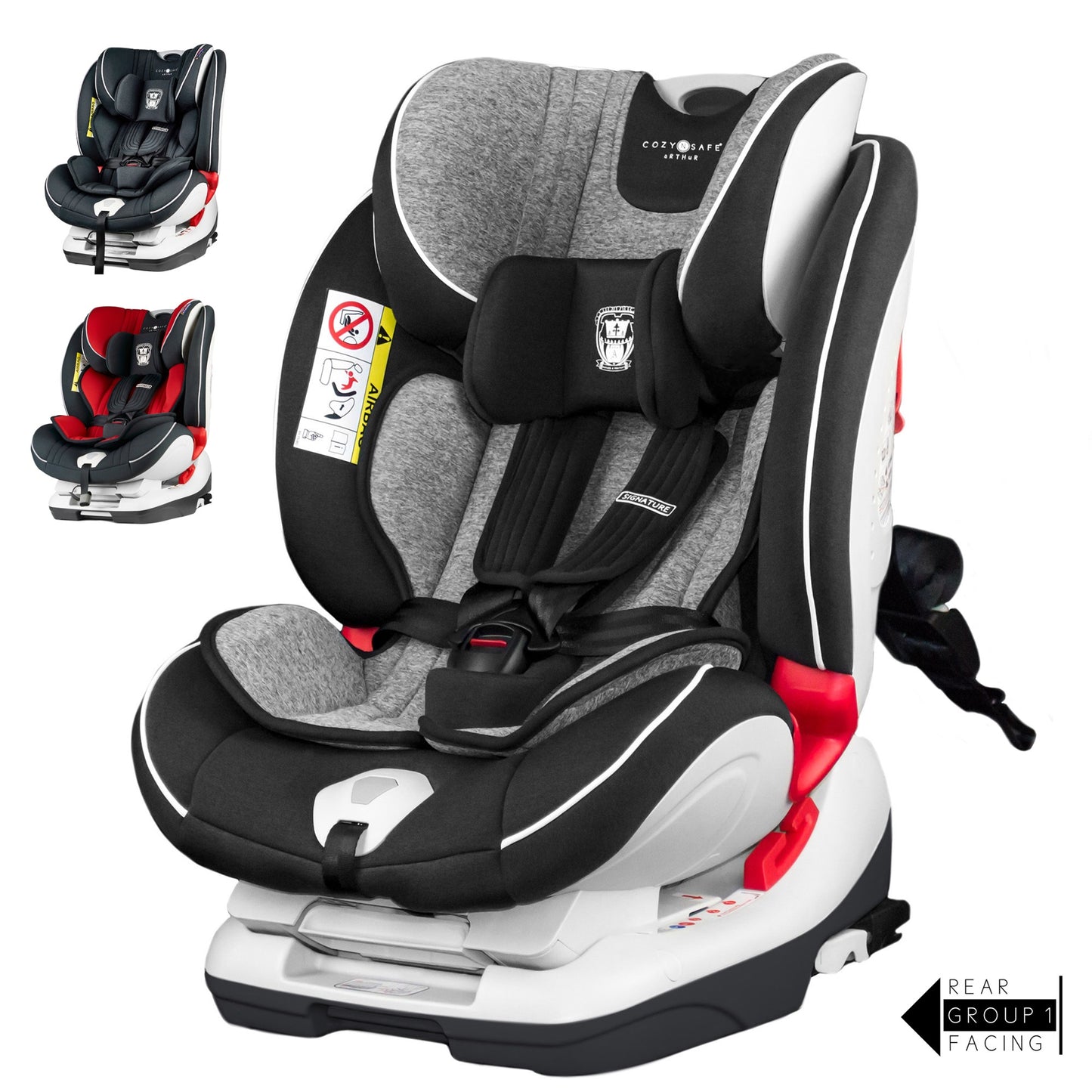 Arthur Group 0+/1/2/3 Child Car Seat - Graphite