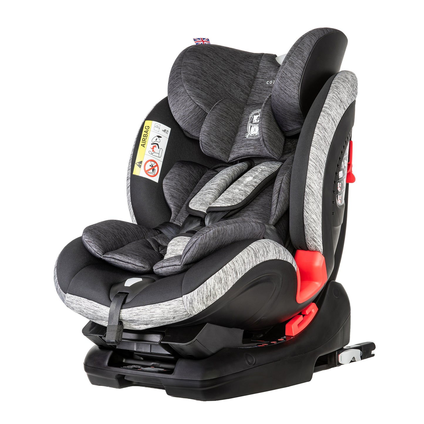 Arthur Group 0+/1/2/3 Child Car Seat - Black/Grey