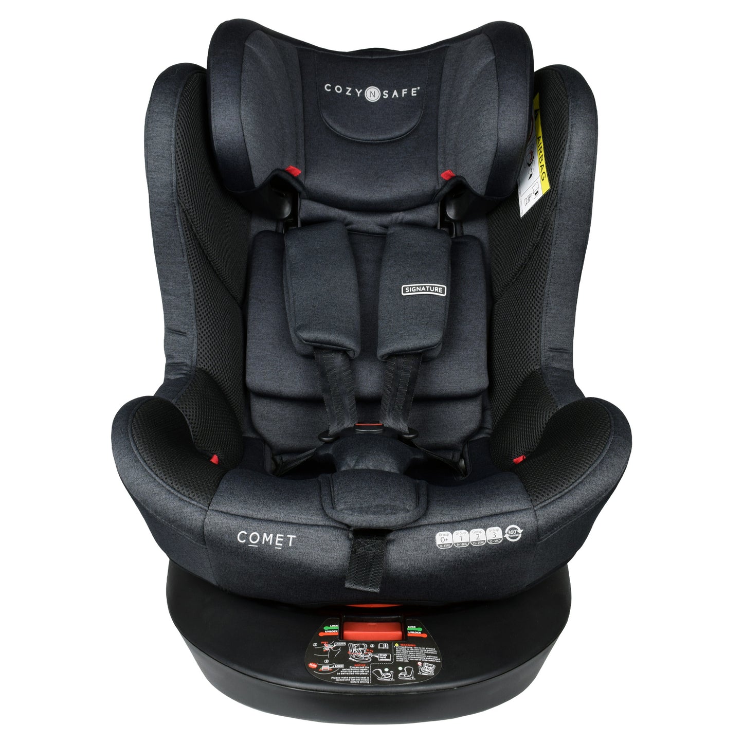 Comet 360° Group 0+/1/2/3 Child Car Seat - Graphite