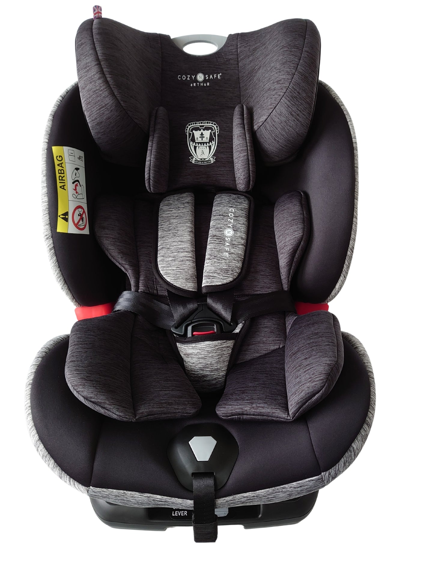 Arthur Group 0+/1/2/3 Child Car Seat - Black/Grey