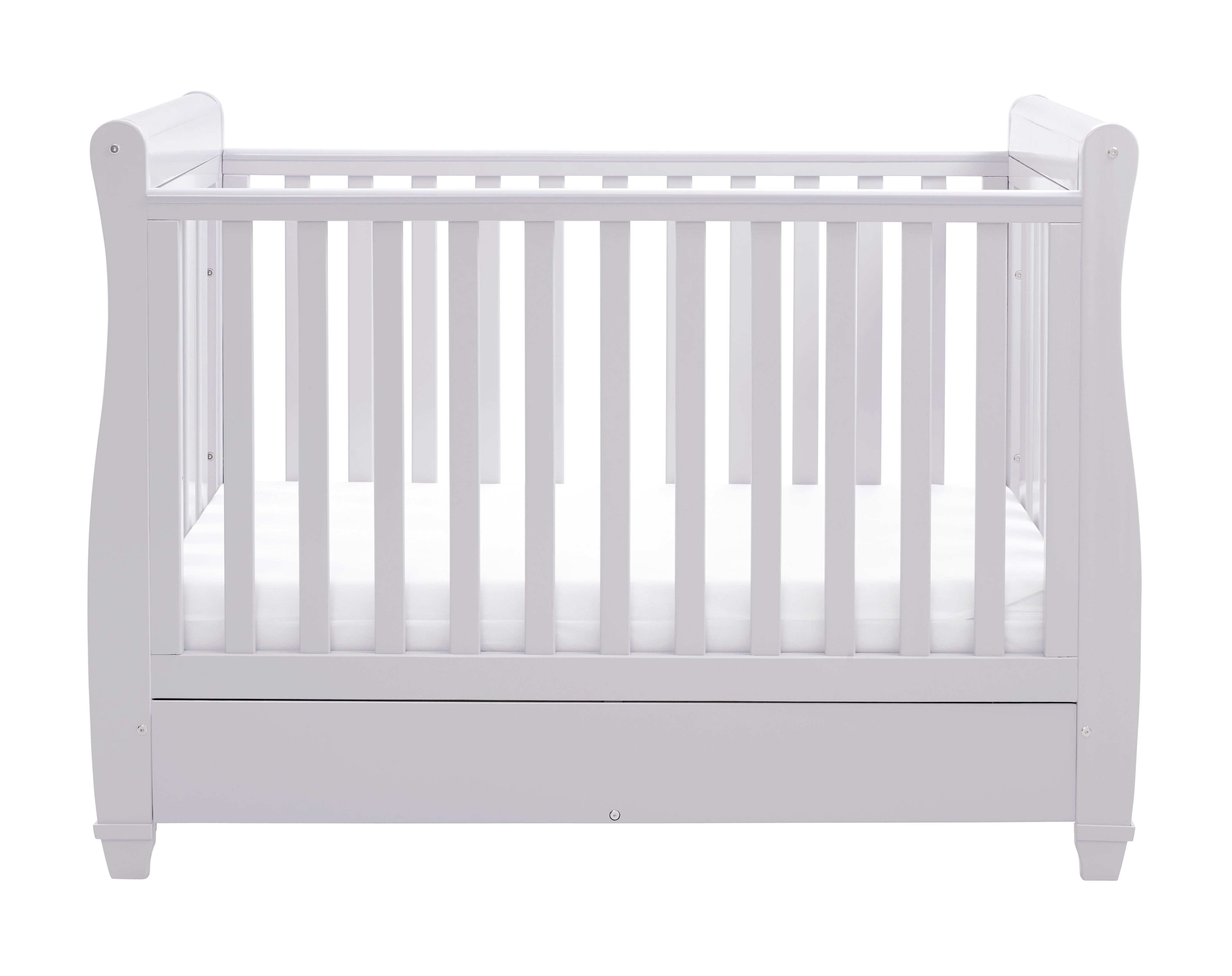 Eva Sleigh Cot Bed Dropside with Drawer Precious Little One Trading Limited