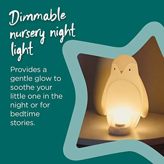 Tommee Tippee 2-in-1 Portable Penguin Nursery Night Light with